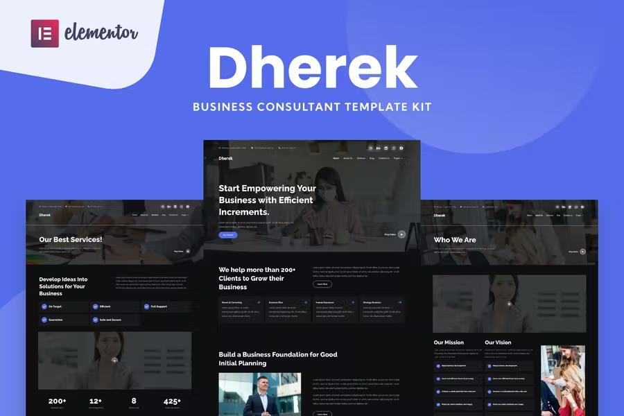 DHEREK – BUSINESS CONSULTANT WEBSITE TEMPLATE